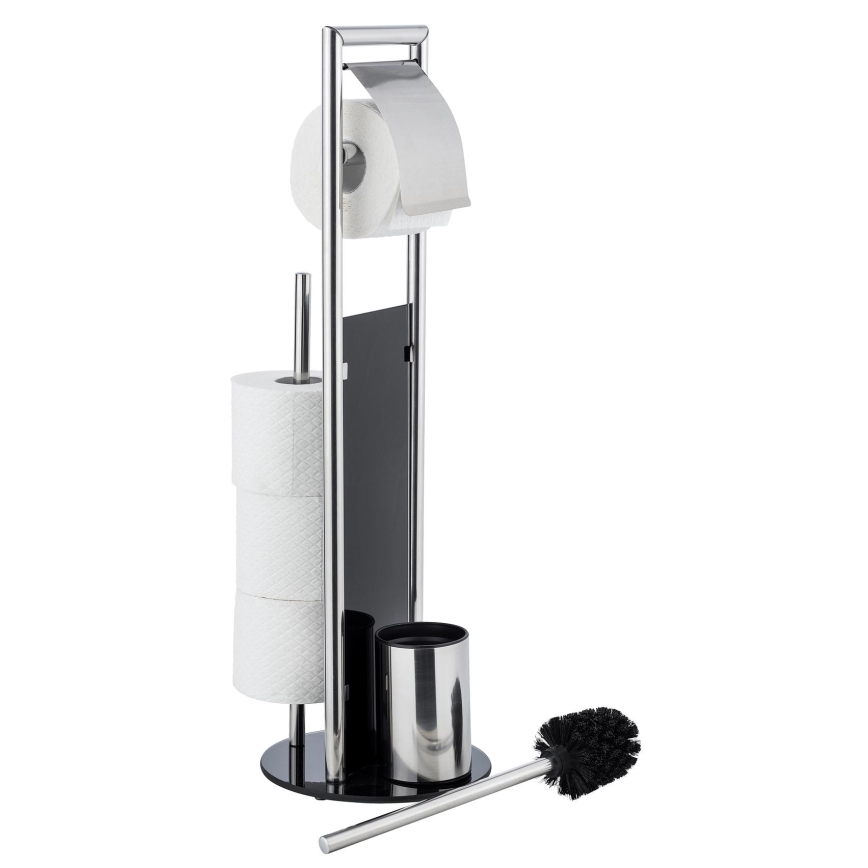 WENKO 24075800 - WC komplektas RAVINA 20x707 cm nerūdijančio plieno/sidabrinė/juoda