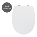 WENKO 24080800-WC tualeto sėdynė TAVOLA 36,5x45 cm balta/blizgi. chromuota