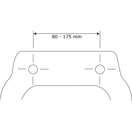WENKO 24080800-WC tualeto sėdynė TAVOLA 36,5x45 cm balta/blizgi. chromuota