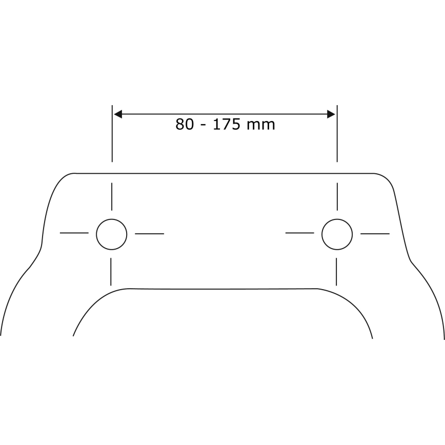 WENKO 24080800-WC tualeto sėdynė TAVOLA 36,5x45 cm balta/blizgi. chromuota
