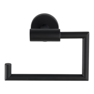 WENKO 24240100 BOSIO BLACK – tualetinio popieriaus laikiklis, 15 x 10,5 cm, nerūdijančio plieno, sidabrinė