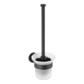 WENKO 24243100-WC tualeto šepetys BOSIO BLACK 10x35 cm nerūdijančio plieno/sidabro spalvos/satinuotas