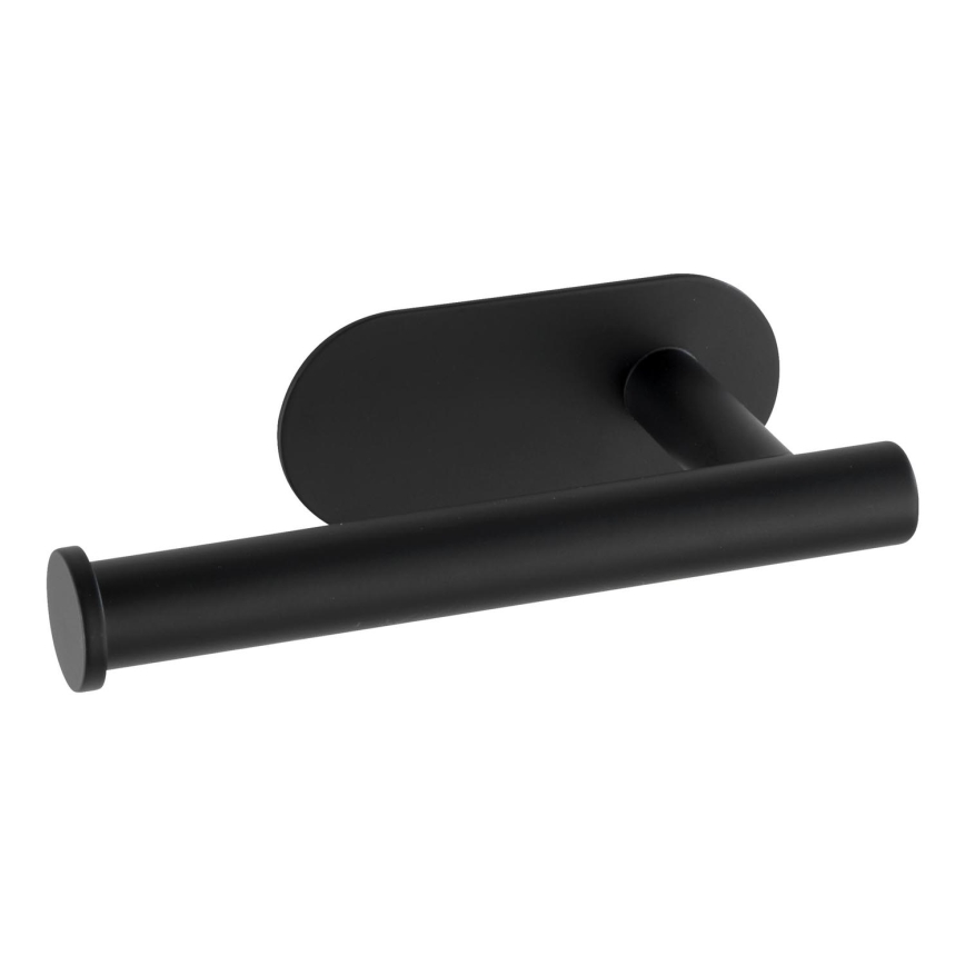 WENKO 24287100-Tualetinio popieriaus laikiklis TURBO-LOC OREA BLACK 16x7 cm nerūdijančio plieno/juodas
