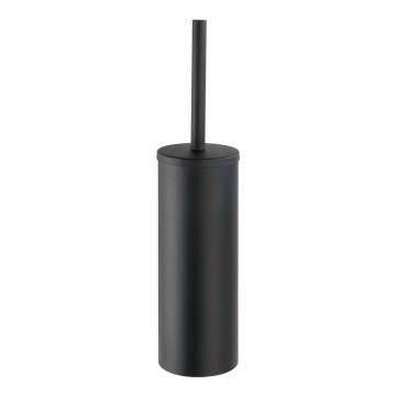 WENKO 24289100-WC tualeto šepetys TURBO-LOC OREA BLACK 9x39,5 cm nerūdijančio plieno/juodas