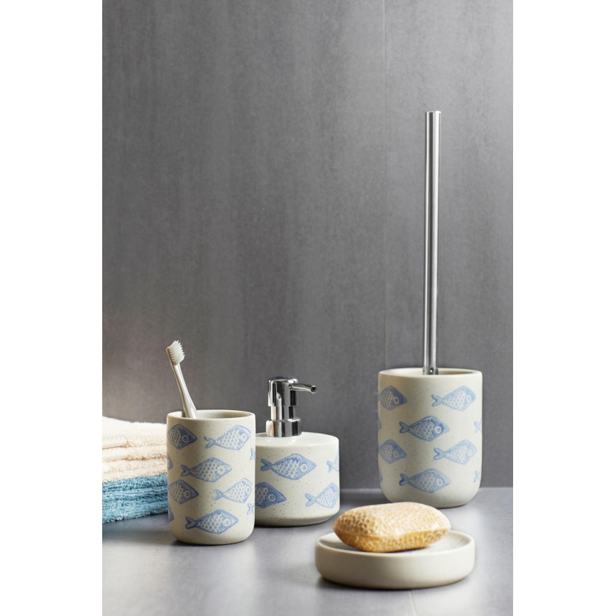 WENKO 24313100 - Tualeto šepetys AQUAMARIN 10x40 cm, smėlinės spalvos