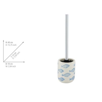 WENKO 24313100 - Tualeto šepetys AQUAMARIN 10x40 cm, smėlinės spalvos