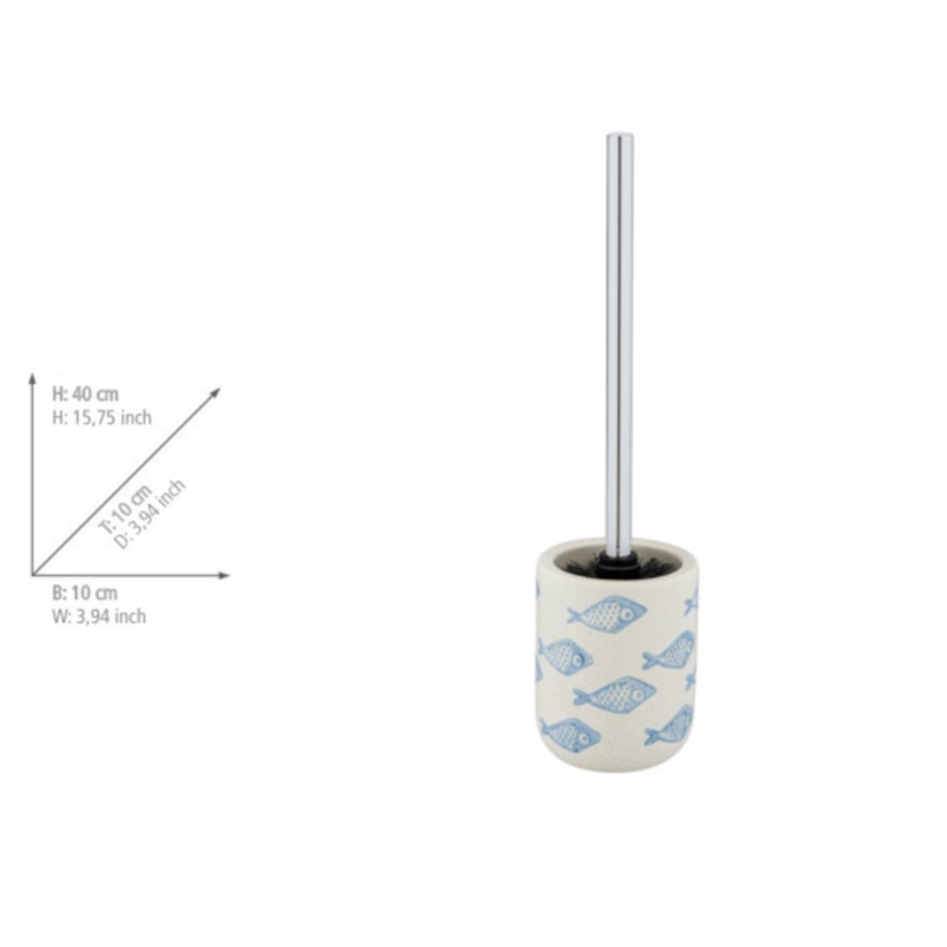 WENKO 24313100 - Tualeto šepetys AQUAMARIN 10x40 cm, smėlinės spalvos