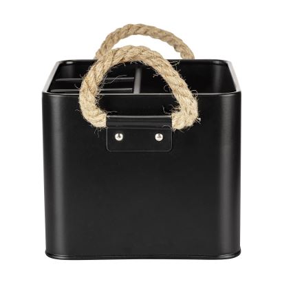 WENKO 24328100 - Laikymo dėžė GARA 19x13 cm juoda