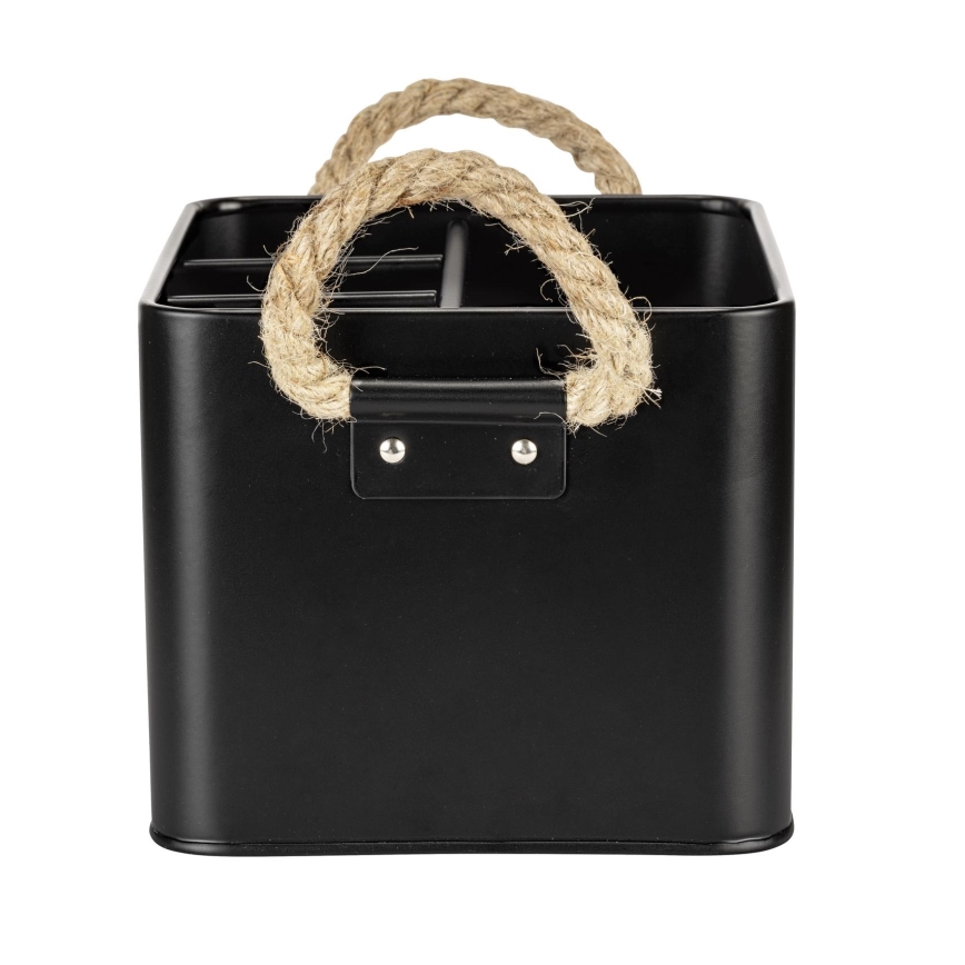 WENKO 24328100 - Laikymo dėžė GARA 19x13 cm juoda