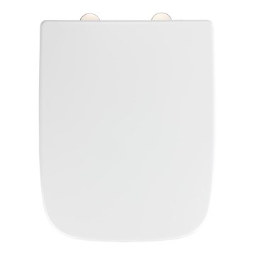 WENKO 24334100-Tualeto sėdynė EXCLUSIVE 46,5x37 cm balta/sidabrinė