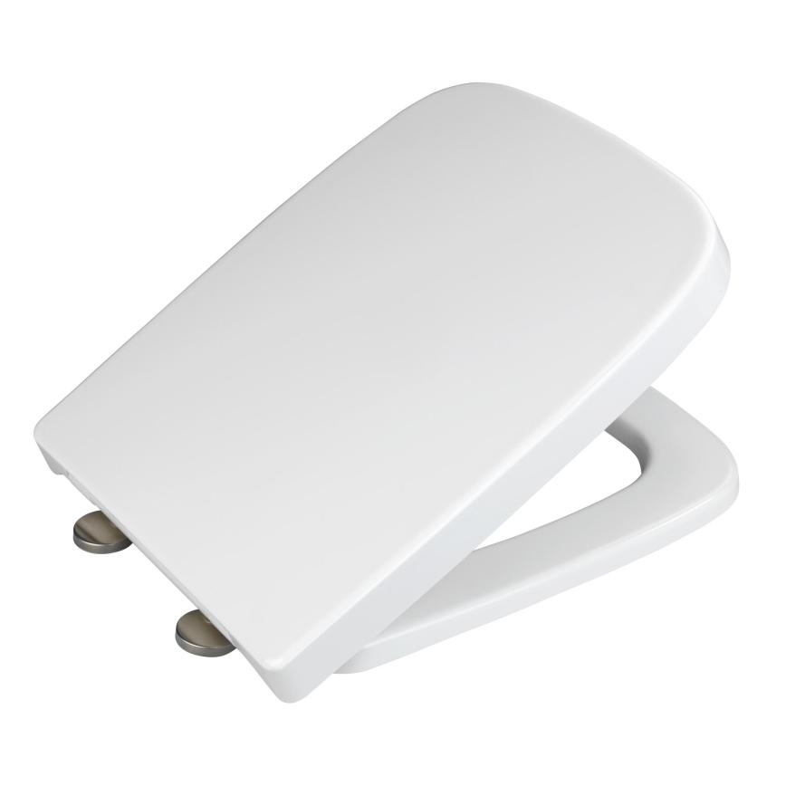 WENKO 24334100-Tualeto sėdynė EXCLUSIVE 46,5x37 cm balta/sidabrinė