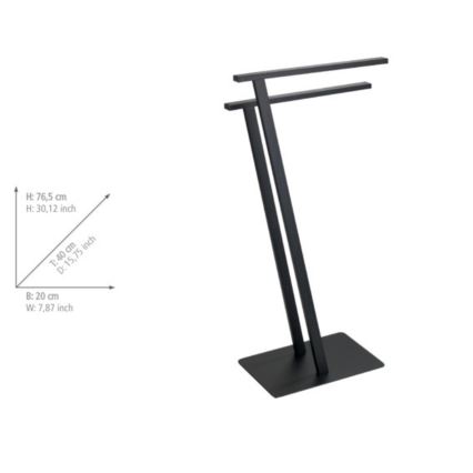 WENKO 24396100 - Rankšluosčių stovas LIRIO 20x40 cm juodas