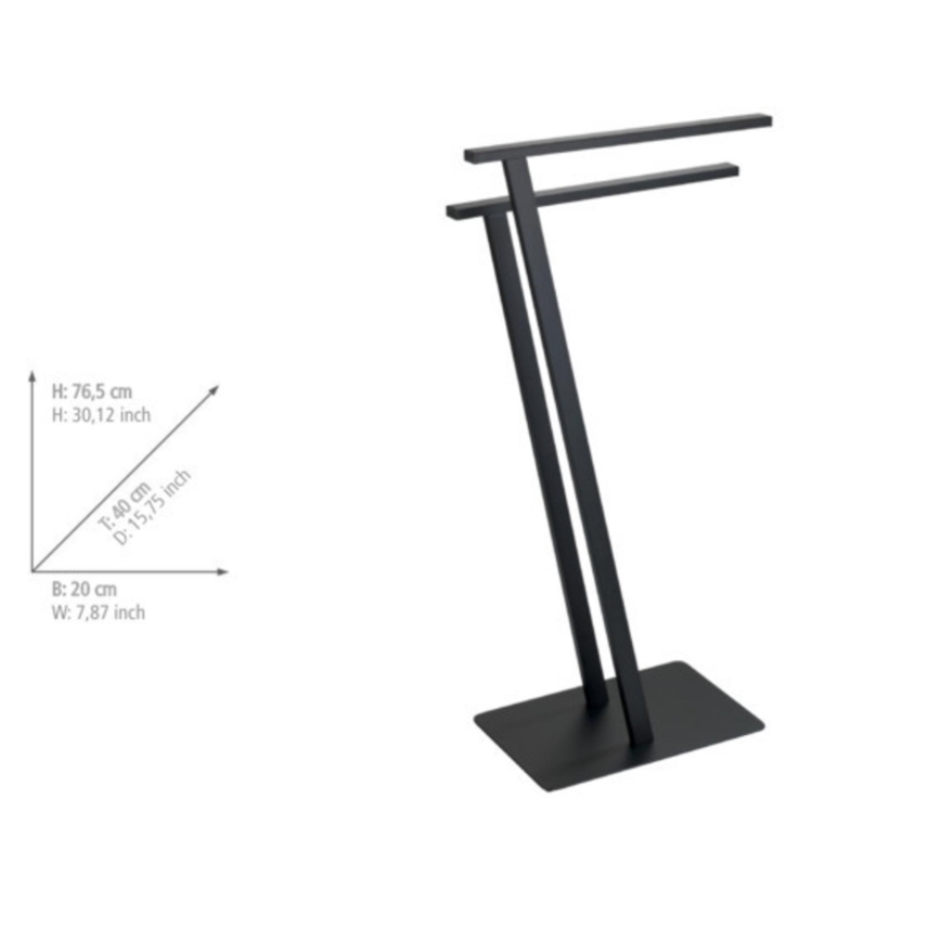 WENKO 24396100 - Rankšluosčių stovas LIRIO 20x40 cm juodas