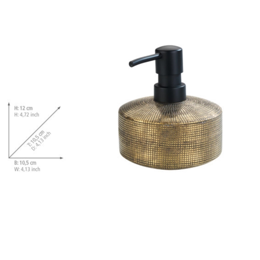 WENKO 24401100 - RIVARA muilo dozatorius, 400 ml, auksinis