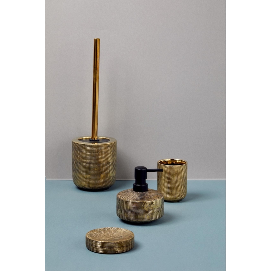 WENKO 24403100 - WC šepetys RIVARA 11,5x40 cm auksinis