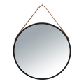 WENKO 24424100 - Veidrodis BORRONE 40x40 cm juodas/sidabrinis