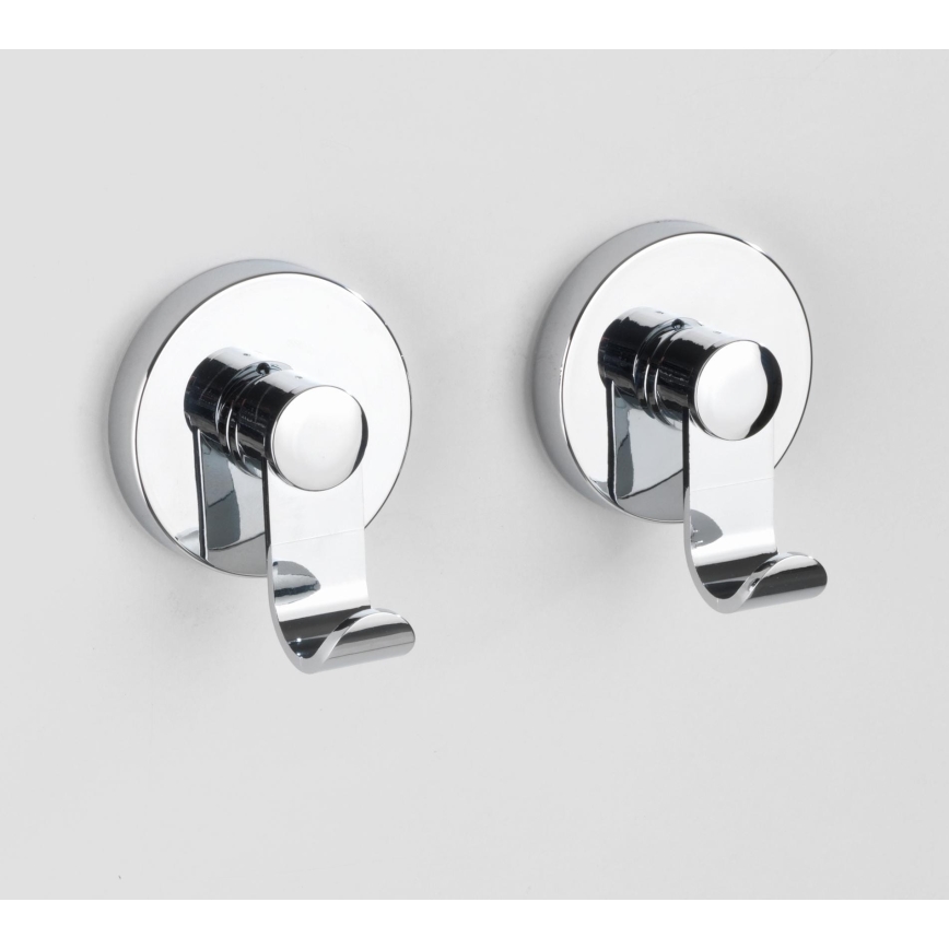 WENKO 24466100 – VACUUM-LOC kabliukas, 6 x 7 cm, blizgus chromas