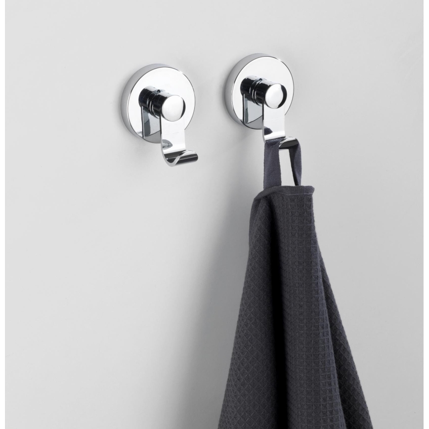 WENKO 24466100 – VACUUM-LOC kabliukas, 6 x 7 cm, blizgus chromas