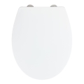 WENKO 24516100-WC WC sėdynė, 300/350 kg, 37x44,5 cm, balta/sidabrinė