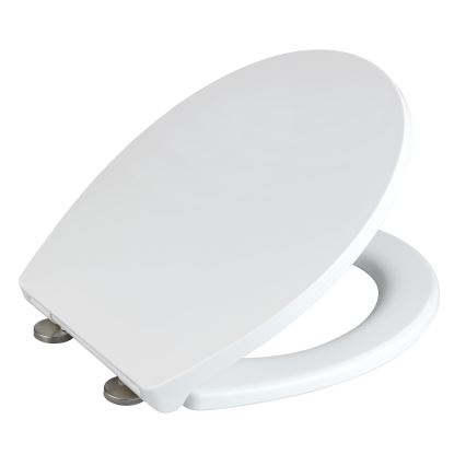 WENKO 24516100-WC WC sėdynė, 300/350 kg, 37x44,5 cm, balta/sidabrinė