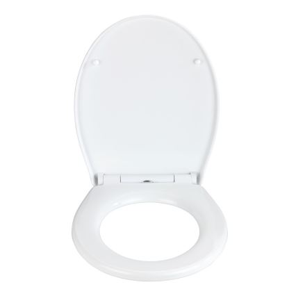 WENKO 24516100-WC WC sėdynė, 300/350 kg, 37x44,5 cm, balta/sidabrinė