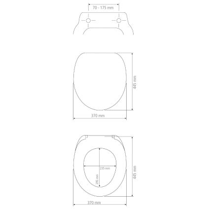 WENKO 24516100-WC WC sėdynė, 300/350 kg, 37x44,5 cm, balta/sidabrinė