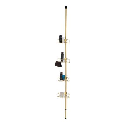 WENKO 24569100-Kampinė lentyna DOLCEDO 31x275 cm auksinė