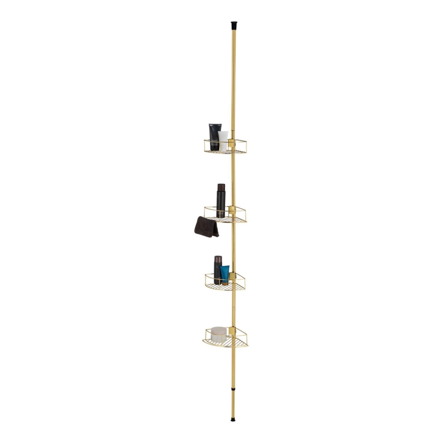 WENKO 24569100-Kampinė lentyna DOLCEDO 31x275 cm auksinė