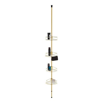 WENKO 24569100-Kampinė lentyna DOLCEDO 31x275 cm auksinė
