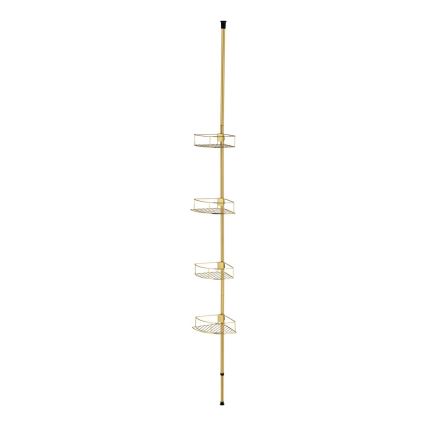 WENKO 24569100-Kampinė lentyna DOLCEDO 31x275 cm auksinė