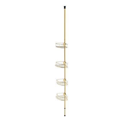 WENKO 24569100-Kampinė lentyna DOLCEDO 31x275 cm auksinė