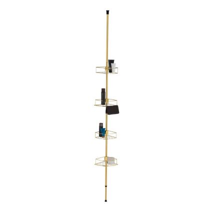 WENKO 24569100-Kampinė lentyna DOLCEDO 31x275 cm auksinė