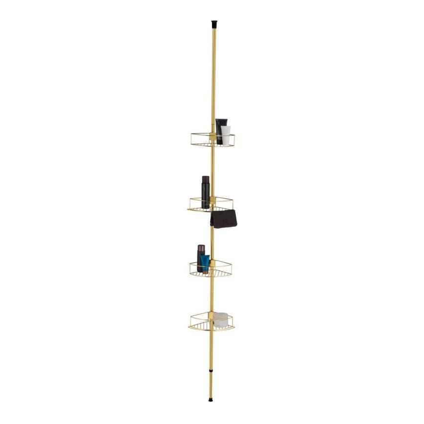 WENKO 24569100-Kampinė lentyna DOLCEDO 31x275 cm auksinė