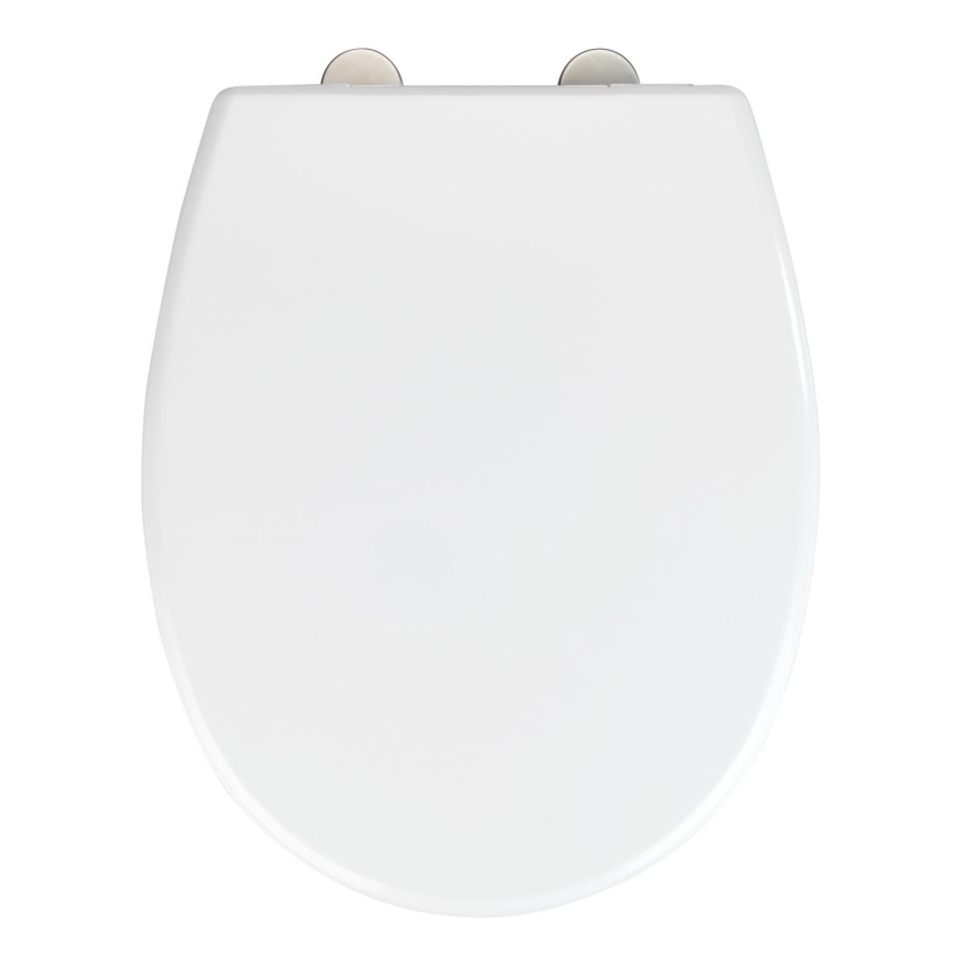 WENKO 24571100-WC sėdynė VORNO NEO 46x37 cm balta/sidabrinė