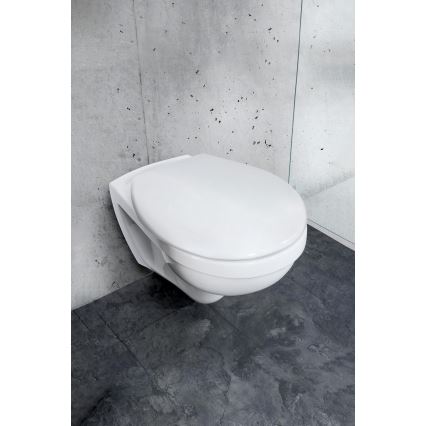 WENKO 24571100-WC sėdynė VORNO NEO 46x37 cm balta/sidabrinė