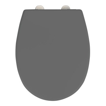 WENKO 24572100-WC tualeto sėdynė VORNO NEO 46x37 cm pilka/sidabrinė