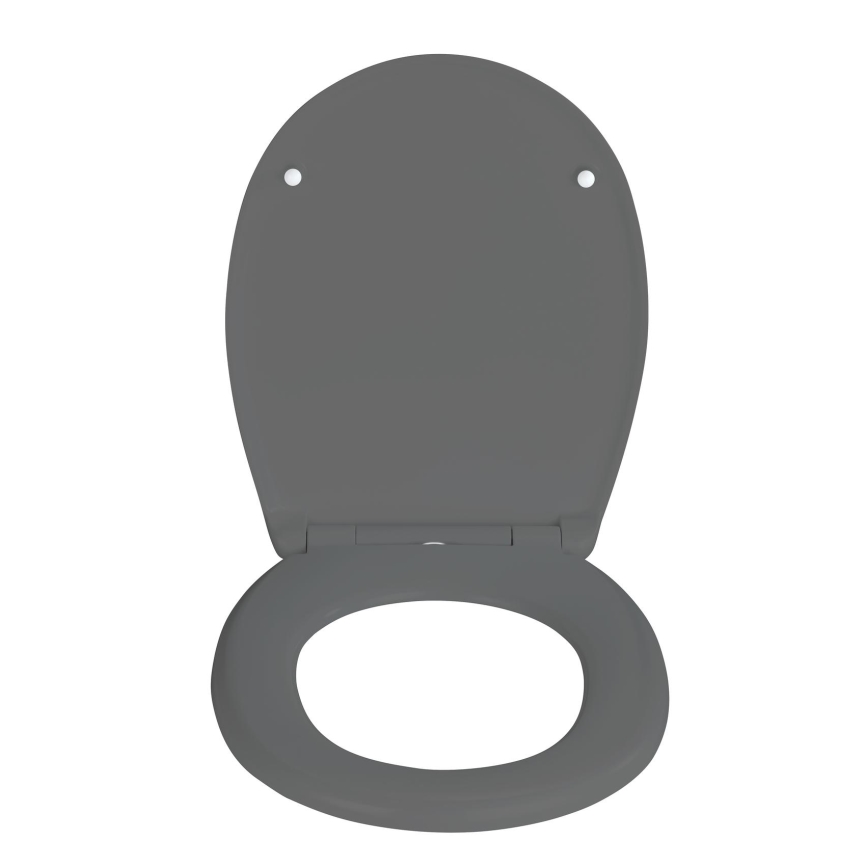 WENKO 24572100-WC tualeto sėdynė VORNO NEO 46x37 cm pilka/sidabrinė