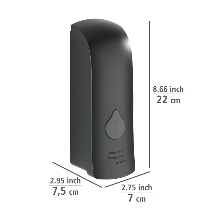 WENKO 24589100 - RANERA muilo dozatorius, 740 ml, juodas