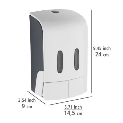 WENKO 24591100-Muilo dozatorius TARTAS 480 ml baltas/pilkas