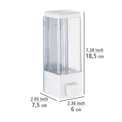 WENKO 24594100-Muilo dozatorius ISTRES 320 ml baltas/skaidrus