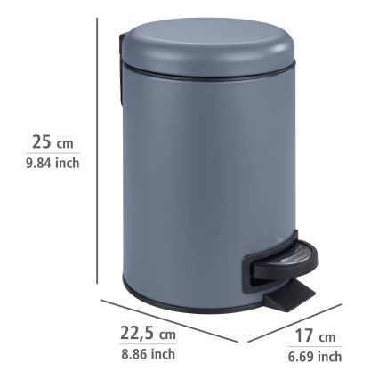 WENKO 24635100 - Krepšys LEMAN 17x25 cm mėlyna/juoda