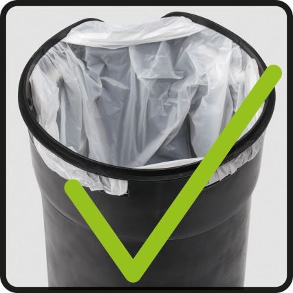 WENKO 24636100 - Krepšys LEMAN 17x25 cm žalia/juoda