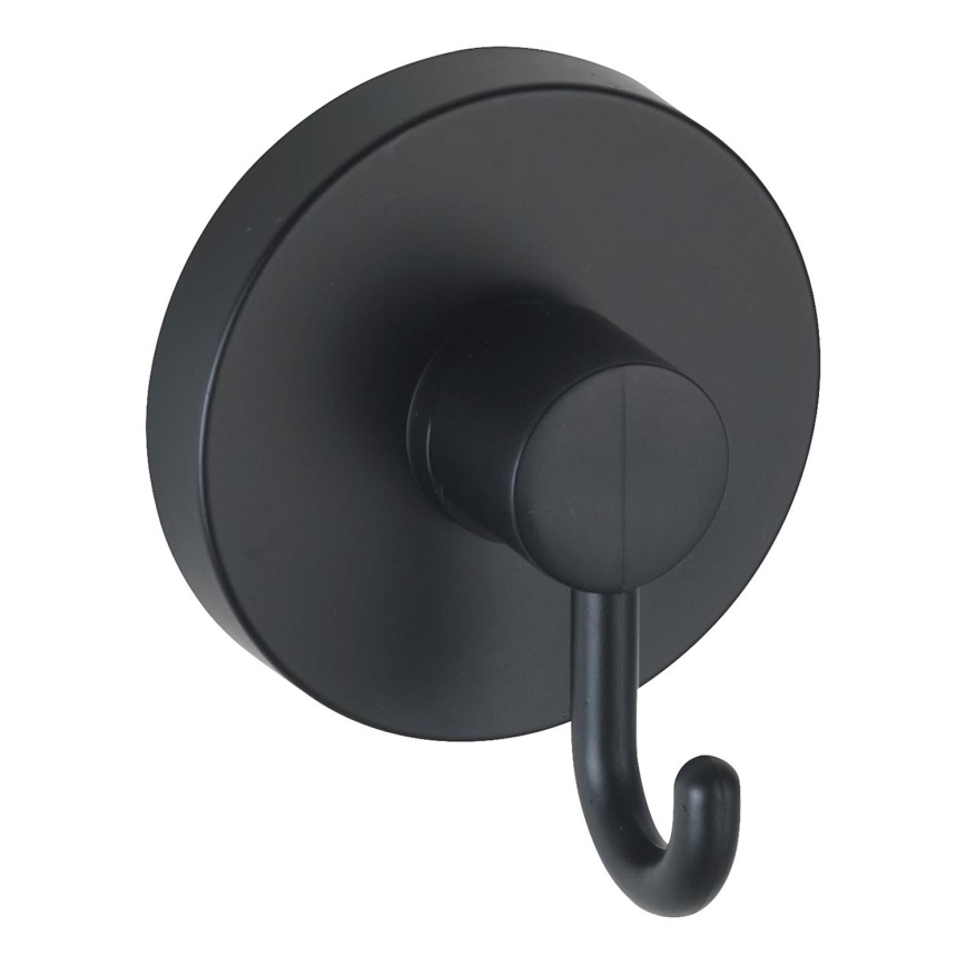 WENKO 24730100 - apvalus VACUUM-LOC kabliukas, juodas, 6 x 6,7 cm