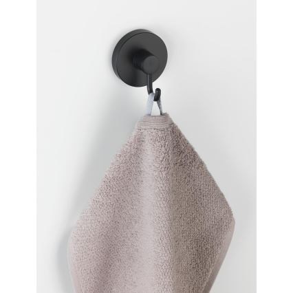 WENKO 24730100 - apvalus VACUUM-LOC kabliukas, juodas, 6 x 6,7 cm