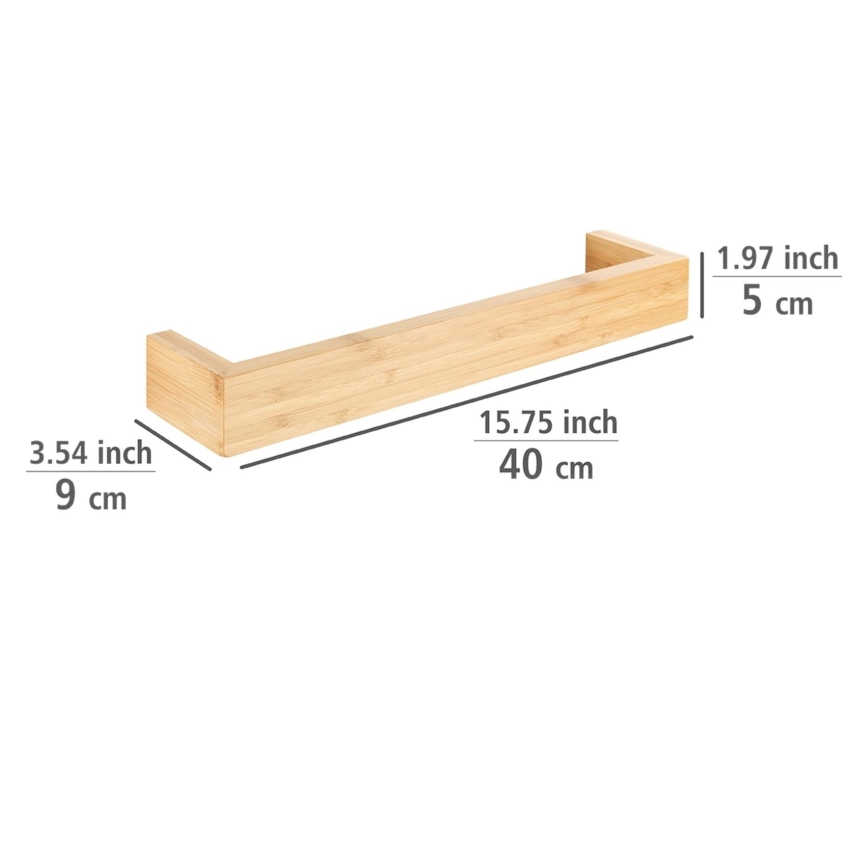 WENKO 24741100 - Rankšluosčių laikiklis BAMBUSA 40x9 cm rudas
