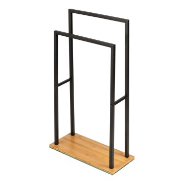 WENKO 24752100 - Rankšluosčių laikiklis BAMBUSA 46x80 cm juoda/ruda