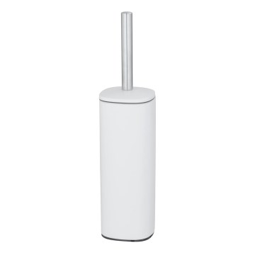 WENKO 24776100 - Tualeto šepetys ALASSIO 9,3x39,2 cm, nerūdijančio plieno/balta