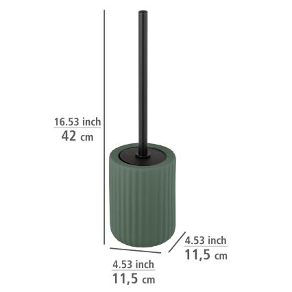 WENKO 24808100 - Tualeto šepetys BELLUNO 11,5x42 cm žalia/juoda