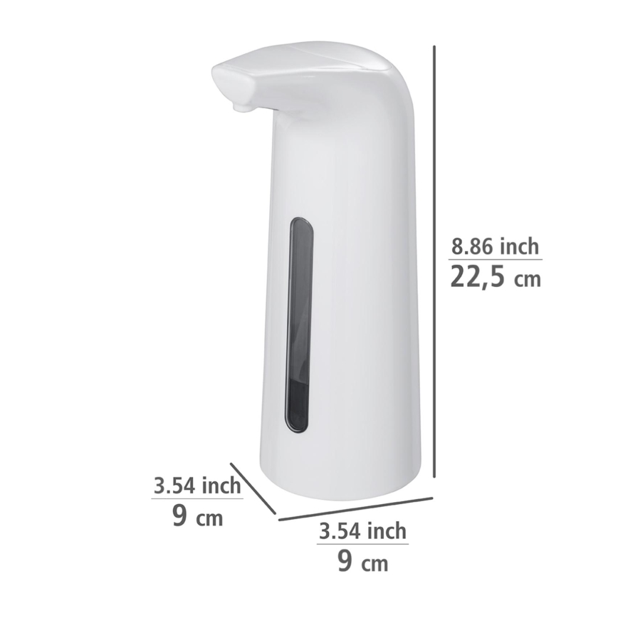 WENKO 24841100 - LARINO muilo dozatorius, 9 x 21,5 cm, baltas