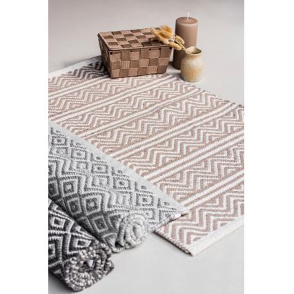 WENKO 24868100-SHAKI kilimėlis 50x80 cm smėlio/baltos spalvos